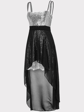 High Low Sequin Maxi Cocktail Dresses