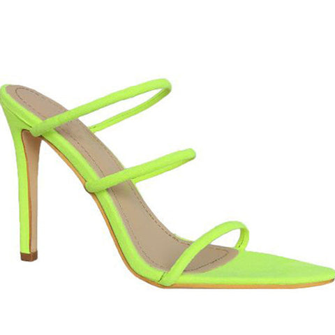 High Stiletto Heel Pointed Open-toe Sandals