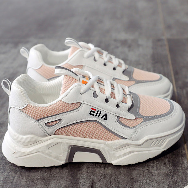 Color Block Platform Shoes Cozy Sneakers