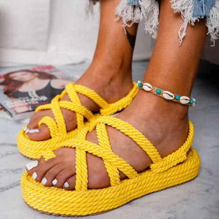 New Casual Purple Platform Sandals