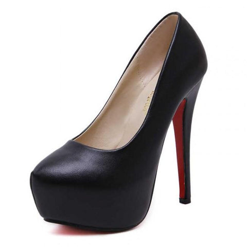 Stiletto Platform Closed Toe Women's Prom Heels