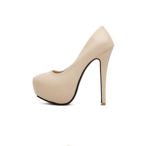 Stiletto Platform Closed Toe Women's Prom Heels