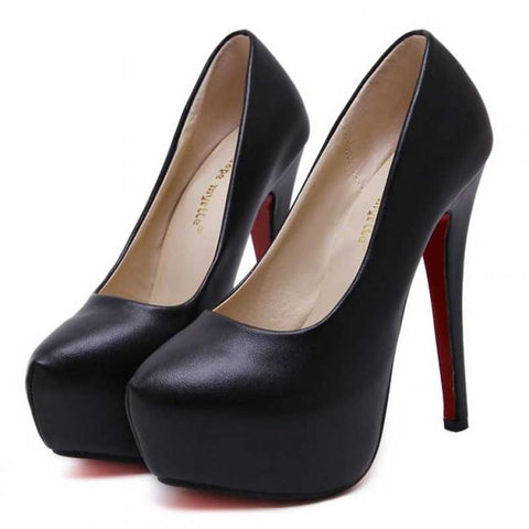 Stiletto Platform Closed Toe Women's Prom Heels