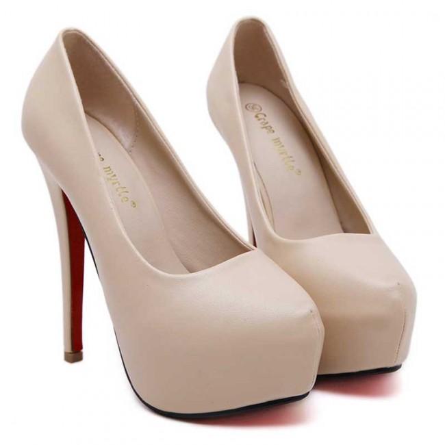 Stiletto Platform Closed Toe Women's Prom Heels