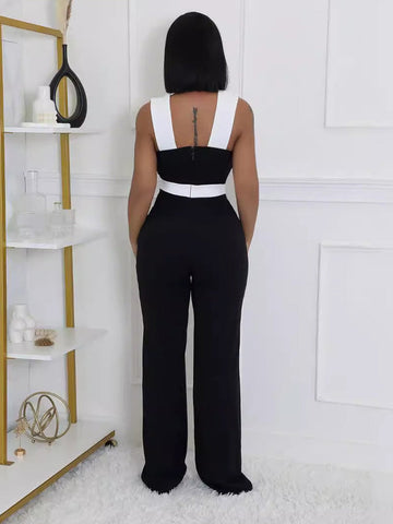 Strap Sweetheart Neck Jumpsuits