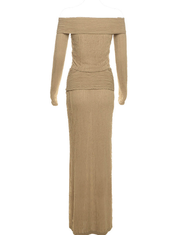 Off-Shoulder Top  Skirt Set