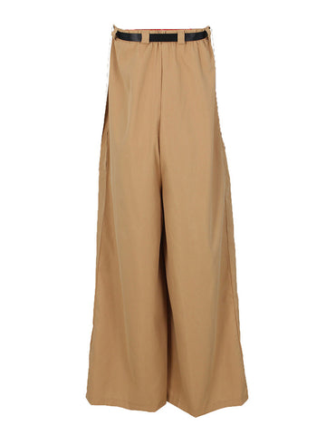 Strapless Loose Jumpsuits With Belt