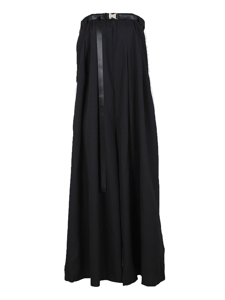 Strapless Loose Jumpsuits With Belt