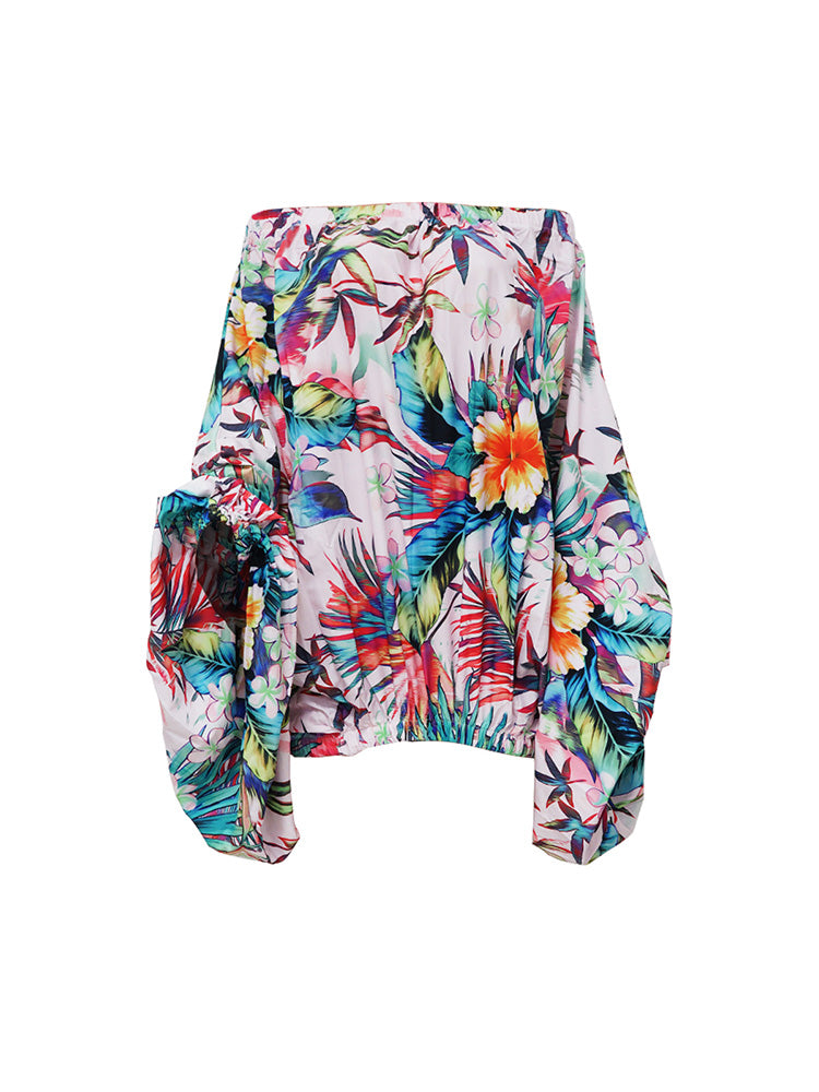 Off Shoulder Printed Dresses