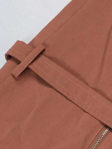 Zipper Cargo Pocket Utility Jumpsuits