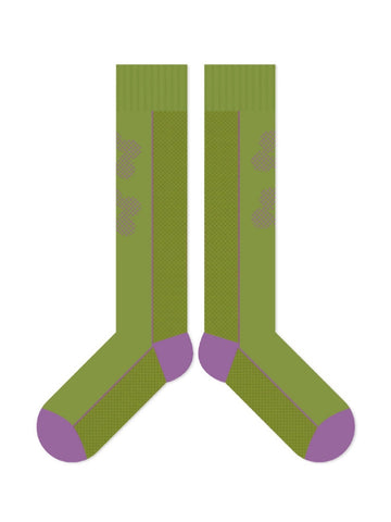 Cartoon Flower Pattern Cotton Socks