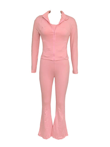 Athleisure Jacket  Jumpsuit Set