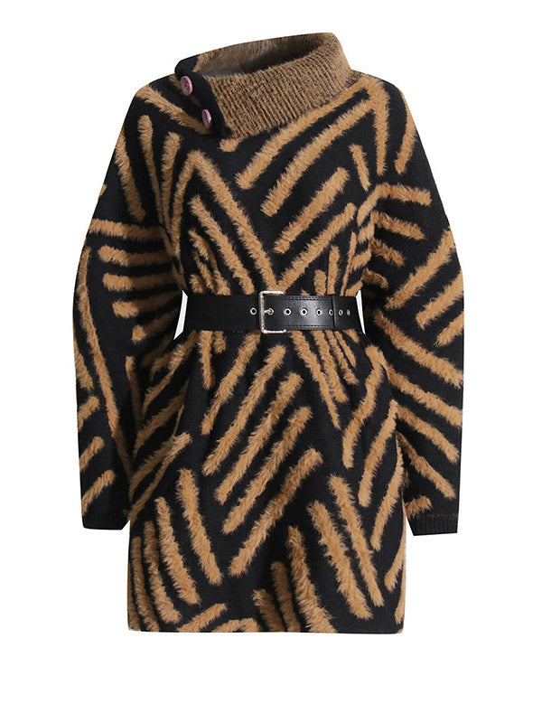 Turtleneck Wool Sweater Dresses
