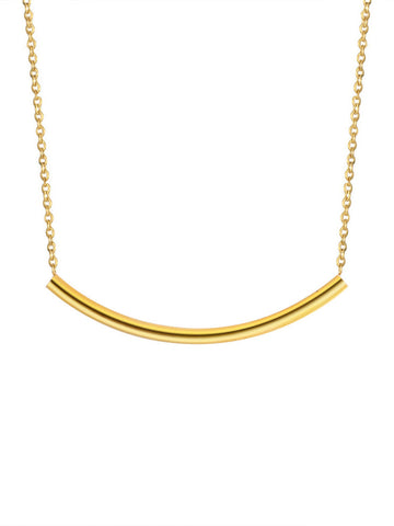 LUXE Curved Bar Necklace