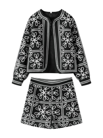 Colorblock Printed Cotton Set