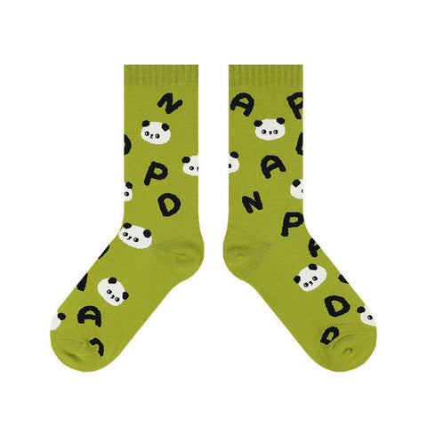 Cartoon Panda Pattern Cotton Socks