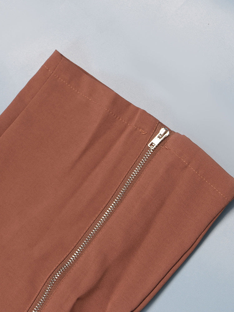 Zipper Cargo Pocket Utility Jumpsuits