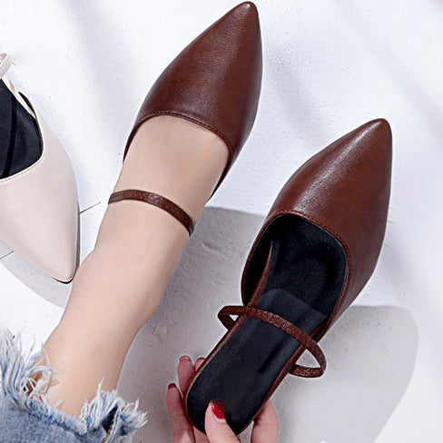 Pointed Toe Closed-toe Flat Pumps Shoes