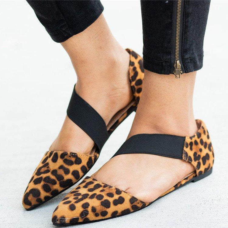 Pointed Toe Sandals Flats Pump Shoes