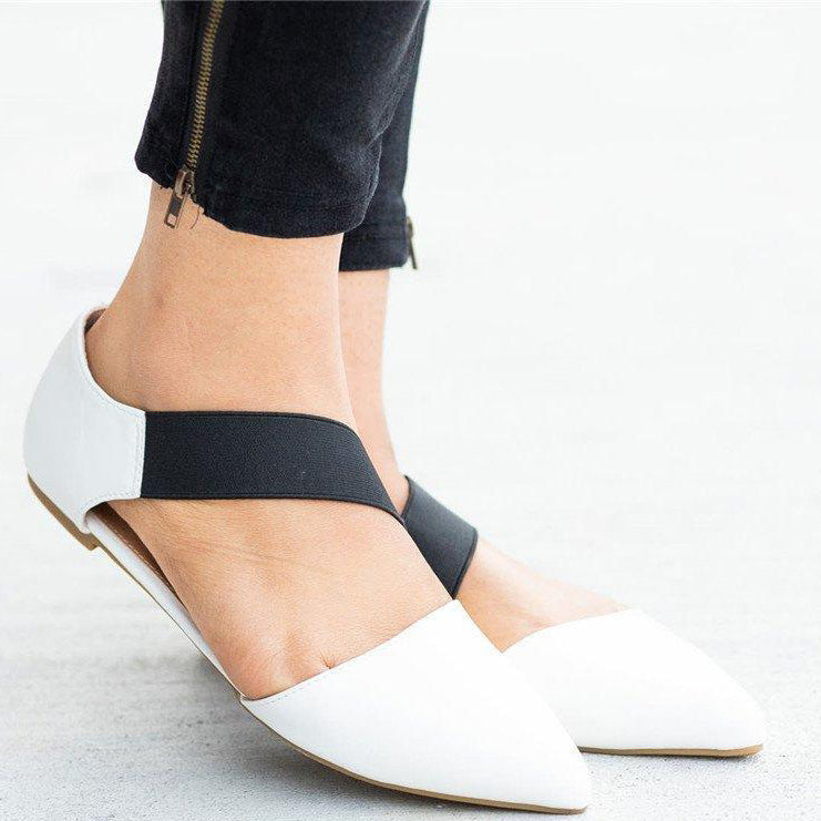 Pointed Toe Sandals Flats Pump Shoes