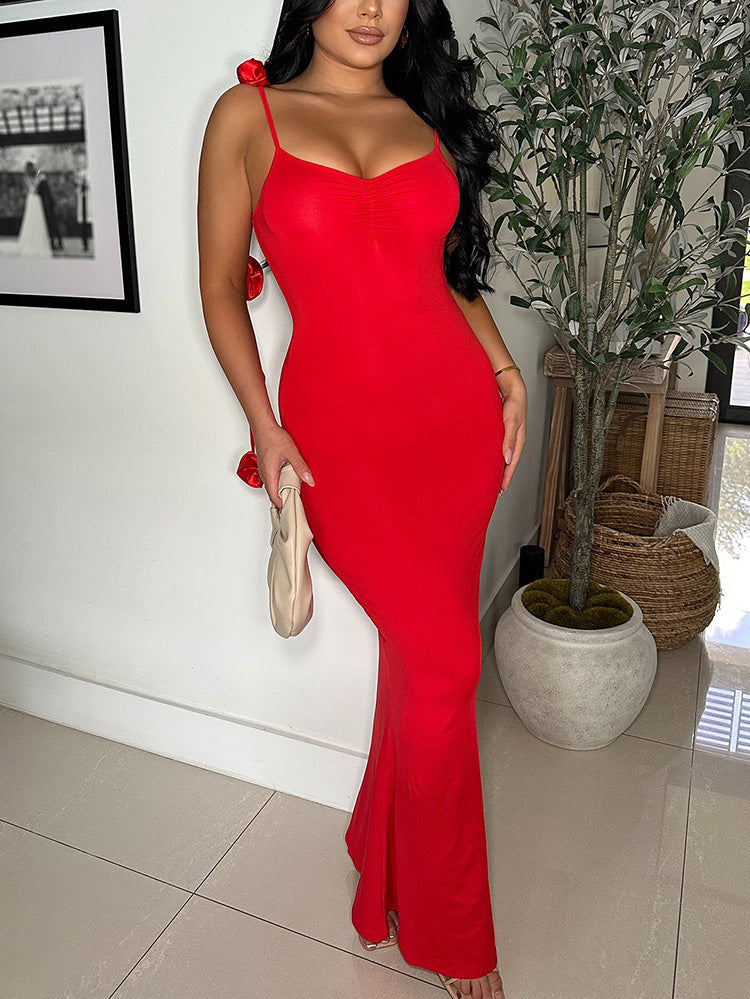 Rose Strap Gown Dresses