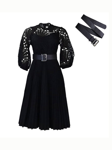 Lace Pleated Dresses