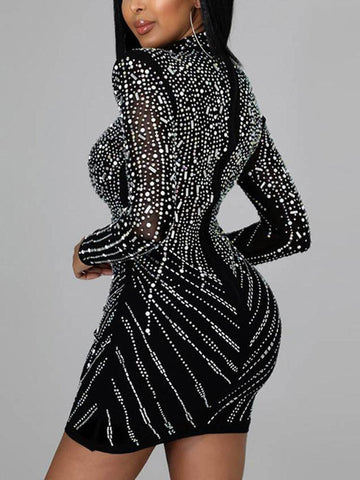 Sequin Mini Drilling Party Dresses