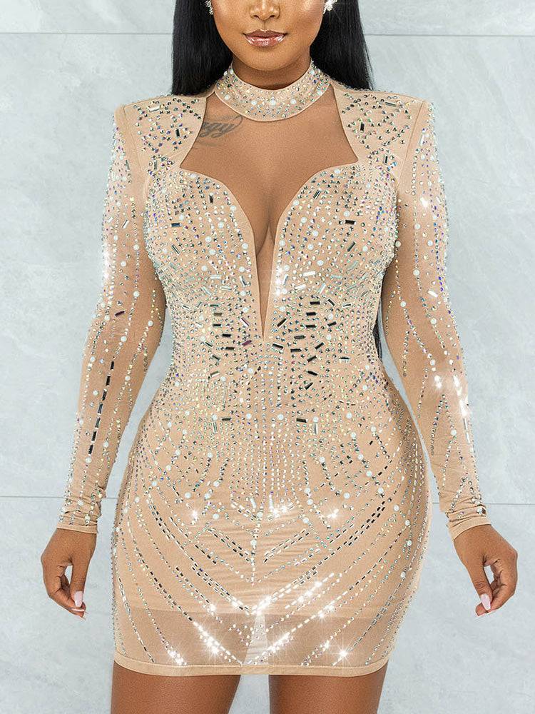 Sequin Mini Drilling Party Dresses