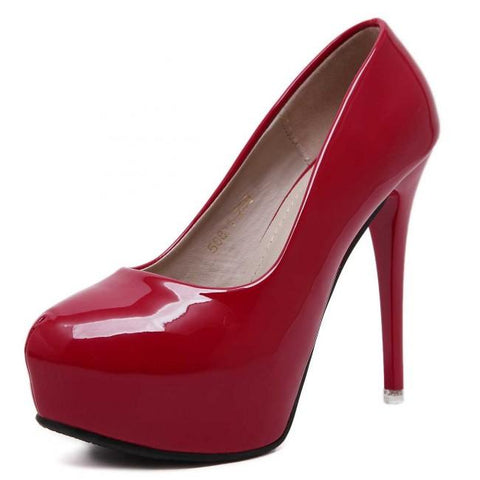 Women's Round Toe Stiletto Prom Heels
