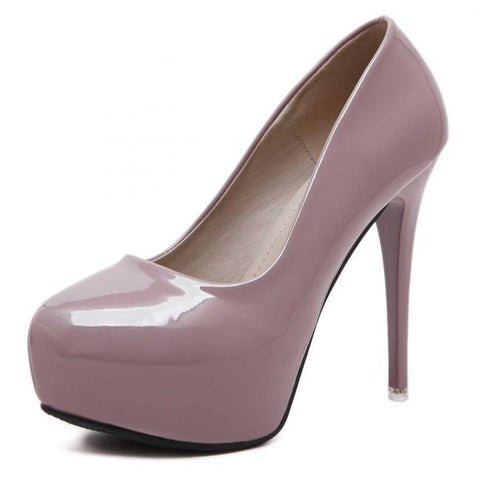 Women's Round Toe Stiletto Prom Heels