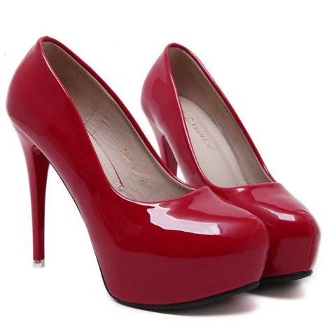 Women's Round Toe Stiletto Prom Heels