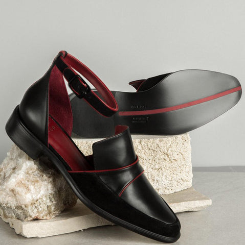 Ankle Straps Closed Toe Flats Pump Shoes