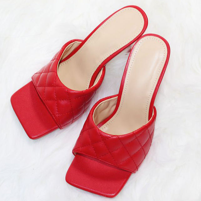 Women's Faux Leather Open-toe Sandals