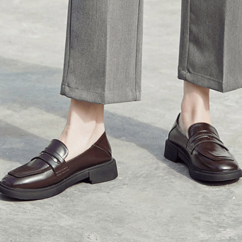 PU Flat Heel Flats Closed Toe Shoes