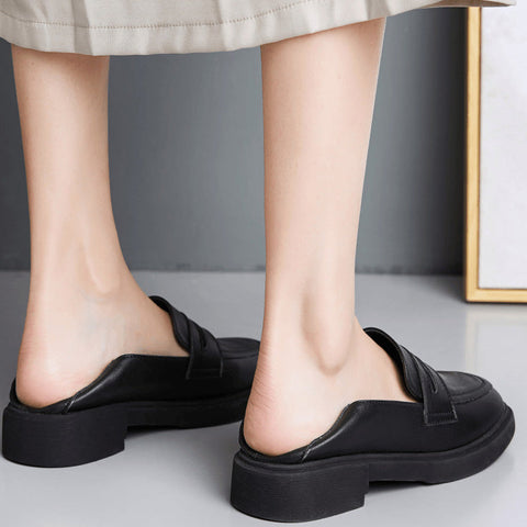 PU Flat Heel Flats Closed Toe Shoes