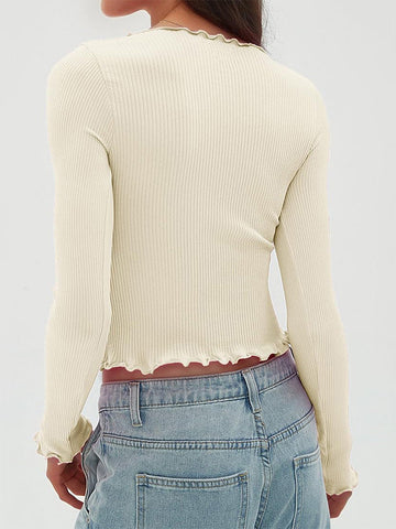 Lettuce Trim Slim Ribbed Tops