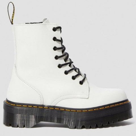 Round Toe Platform Side Zipper Combat Boots