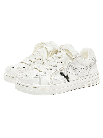 Contrast Raw Edge Skate Shoes