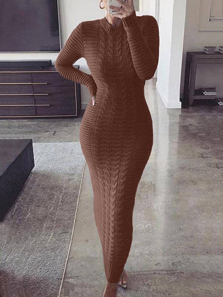 Knitted Bodycon Maxi Sweater Dresses