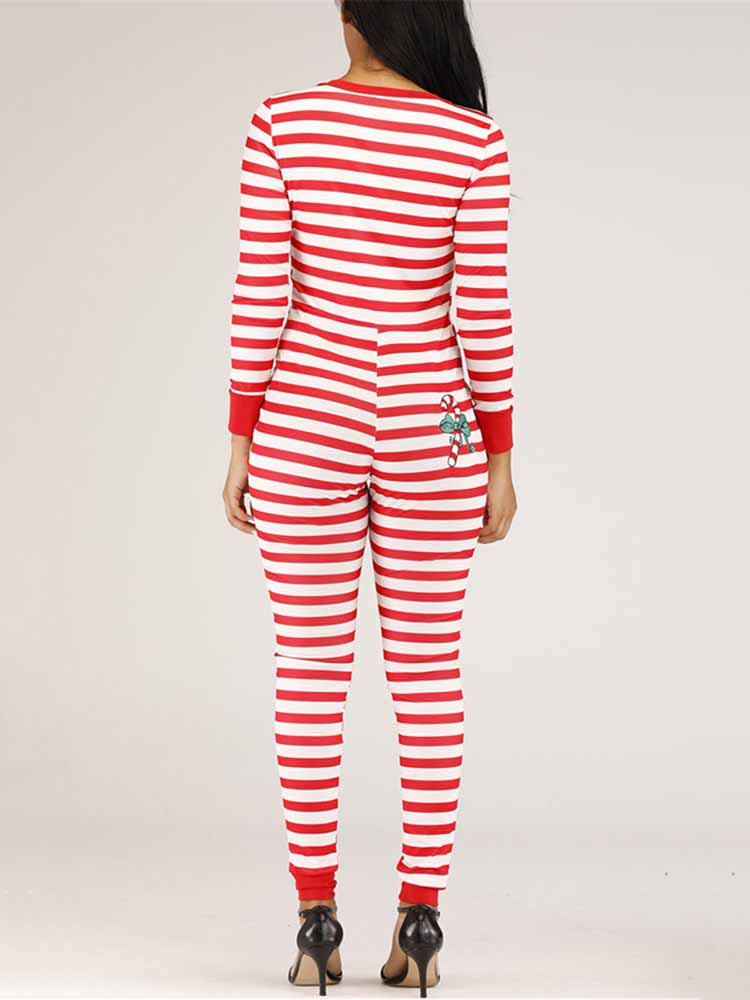 Christmas Striped Jumpsuits