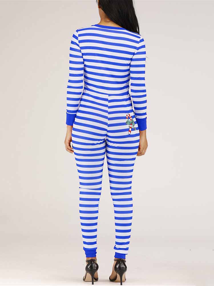 Christmas Striped Jumpsuits