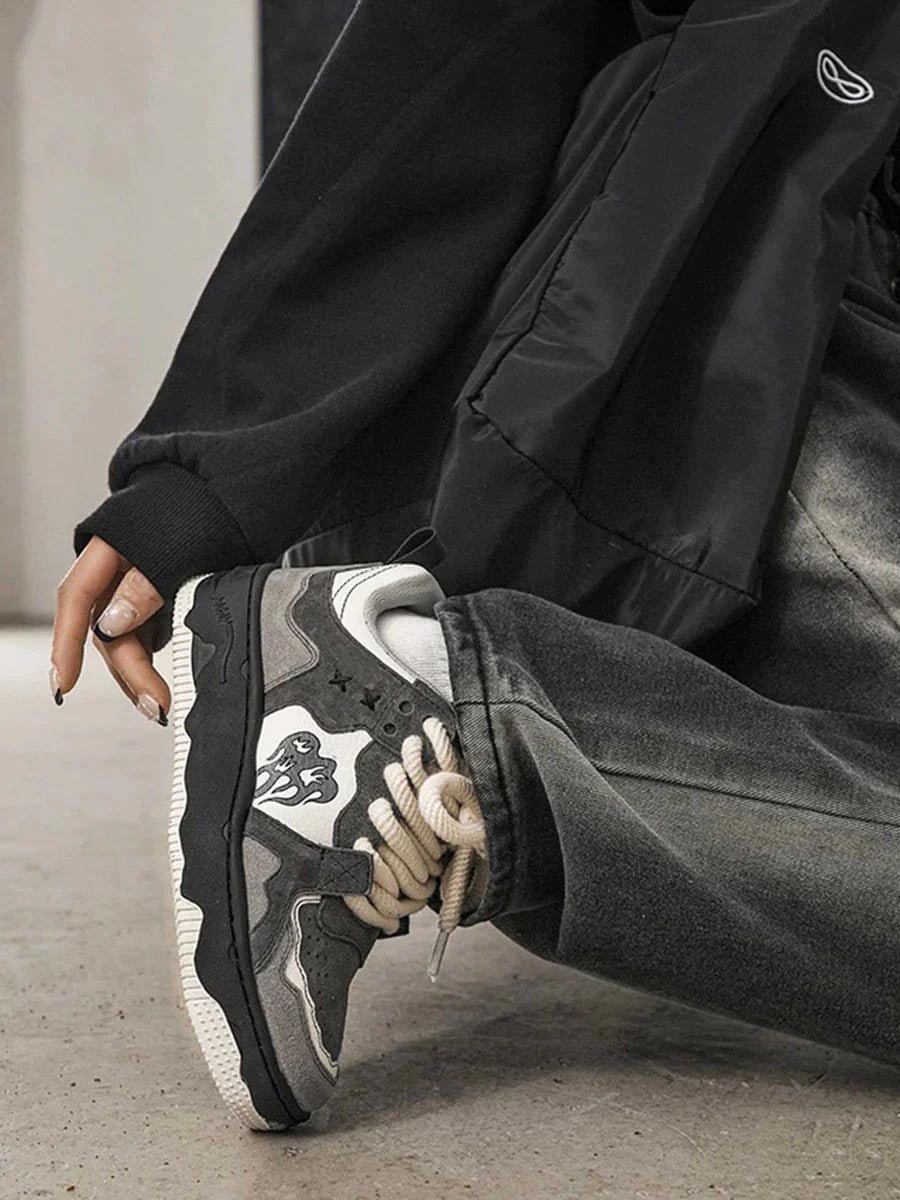 Monochrome Shadowwave Heavy-Duty Street Sneakers