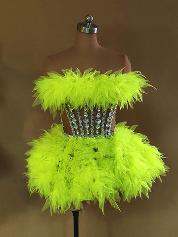 Gorgeous Rhinestone Tulle Party Dresses