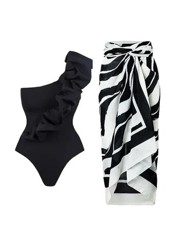 Solid One-Piece Swimsuit