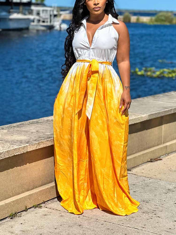 Sleeveless Ombre Jumpsuits