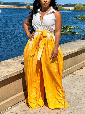 Sleeveless Ombre Jumpsuits