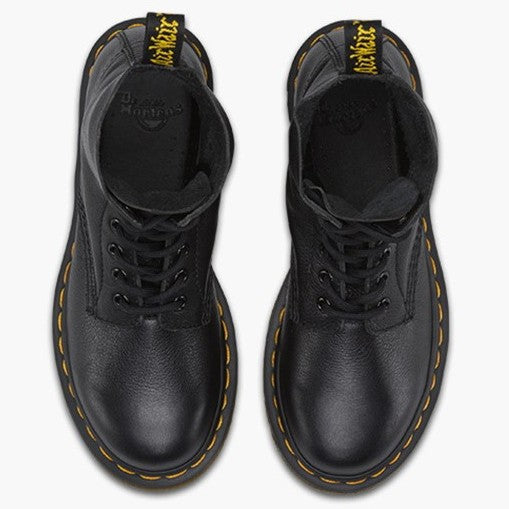 Round Toe PU Lace-up Combat Boots