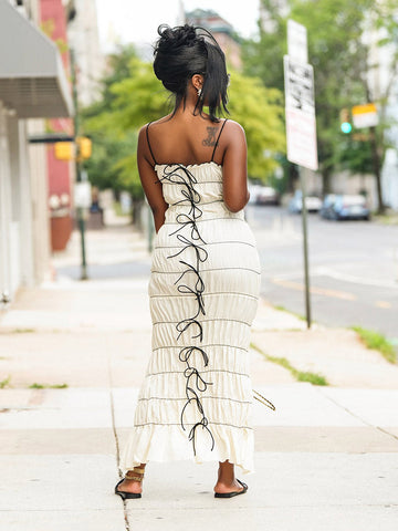 Tied  Ruffled Dresses