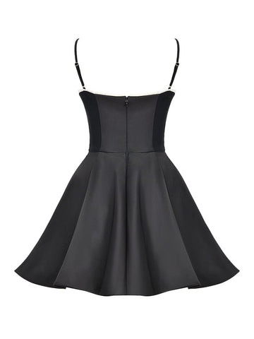 Black Tulle Mini Dress