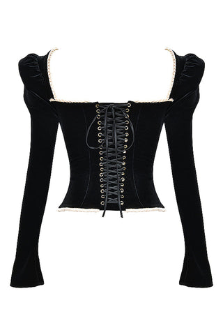 Black Velvet Corset